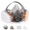 Bayleef Half Face Chemical Facepiece Reusable Half Face Respirator Anti Industrial Construction Dust Gas Mask