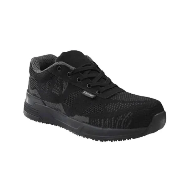 Lancer TP-1202 CT/BLK Composite FRP Toe Primeknit Processed Fabric Black Men Industrial Safety Shoes |