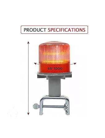 Solar Blinker Light with Protective Jali Cover | Aluminium Casting Body with ABS Clamp & Round Road Reflector | High-Visibility Safety Warning Light for Roads & Construction Zones