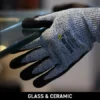 Mallcom H33nbg Cut Resistant Level 5 Seamless Sandy Finish Nitrile Coated Safety Gloves Pack Of 4 Nitrile Safety Gloves |