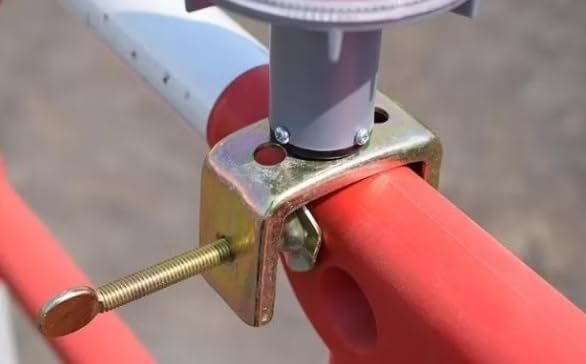 Solar Blinker Light with Protective Jali Cover | Aluminium Casting Body with ABS Clamp & Round Road Reflector | High-Visibility Safety Warning Light for Roads & Construction Zones