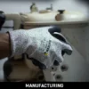 Mallcom H33nbg Cut Resistant Level 5 Seamless Sandy Finish Nitrile Coated Safety Gloves Pack Of 4 Nitrile Safety Gloves |