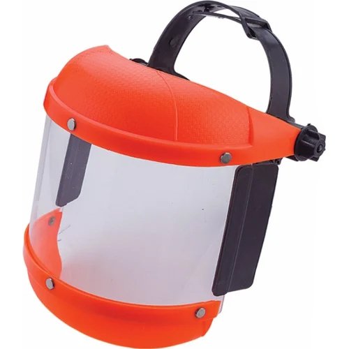 6x12 Inch Face Shield With Ratchet Ring - Acrylic Sheet 2000 Micron, Red Color, Reusable, Waterproof, Unisex Industrial Safety Equipment |