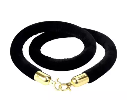 2 Ladwa Golden Finish Queue Manager with Black Velvet 1.5m Rope, Barricade & Stanchions Set