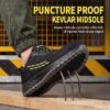 20 FUEL Armour-1-DD ISI Marked Safety Shoes for Men | Steel Toe Cap, 200 Joule Impact & Compression Protection | Anti-Slip Oil & Water Resistant PVC Sole | Lightweight Industrial Work Shoes | Electrical Hazard Safe |