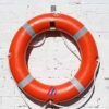 Life Buoy Ring with Rope Outer Material Hard Polyurethane Outer Diameter- 720mm Inner Diameter- 440mm Weight -2.5Kg Swimming Pool, Passenger Boat, Cruise, etc