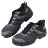 BLACK+DECKER Flyknit Grey & Black Sporty Design Safety Shoes for Men Lightweight | Antistatic & Antislip