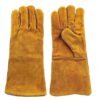 Welding Gloves Heat & Fire Resistant Leather Cut Proof High Temperature Hot Metal Thermal Work Safety Protective Heavy Duty Safety Leather Hand Gloves |