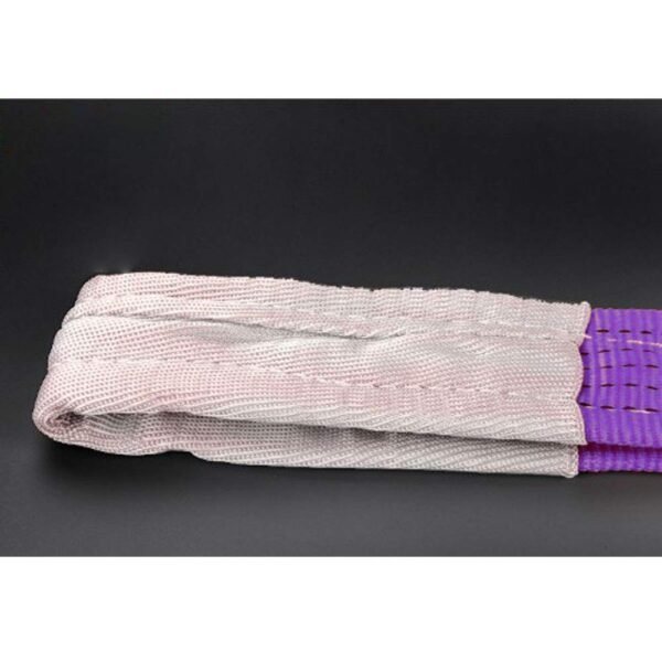 37 Lifting Sling Strap Heavy Duty Polyester 1000KG/1 Ton Capacity for Construction Rigging Moving(2M - Purple