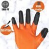 38 Safety Nitrile Coated I Anti-Cut Gloves for Industrial, Mechanical, Agricultural, Gardening and Multi-puropse Uses (Pack of 5 Pairs), Tiger Print (Double Coated)