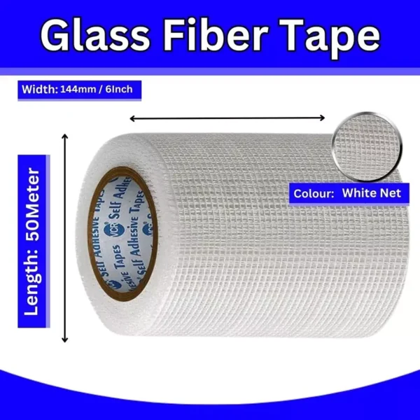 Glass Fiber Tape - 50 Meters in Length - 144mm / 6" Width