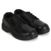 Labor Safety Shoes Black Full-Grain Leather Lace-Up |
