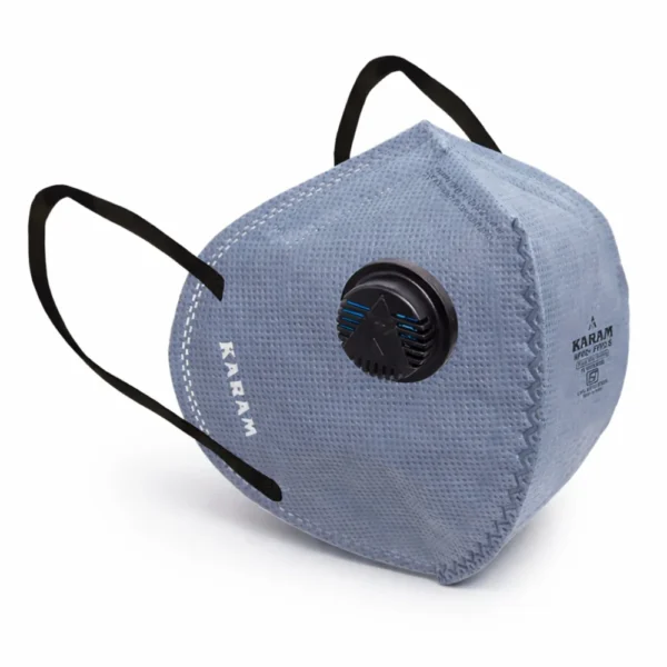 FFP1 S Disposable Face Respirator with Ear Loops and Exhalation Valve, RF01+(GREY)