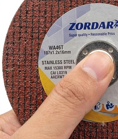 Zordar 4 Inch Cutting Wheel for Metal and Stainless Steel, Pack of 50