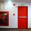 Fire Exit Left and Right Arrow Night Glow Signboard On PVC Sunboard 3 mm Size-300mm X 100mm
