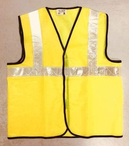 High Visibility Reflector Safety Jacket Yellow for Workers, Police and Other Services Lightweight Reflective Workwear Jacket (Pack of 2)