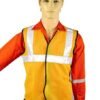 High Visibility Reflector Safety Jacket Yellow for Workers, Police and Other Services Lightweight Reflective Workwear Jacket (Pack of 2)