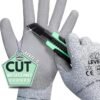 Level-5 Cut Resistant Gloves Coated Safety Gloves for Men & Women Industrial & Gardening Gloves Vegetable Cutting & Kitchen Hand Gloves Protective Work Gloves