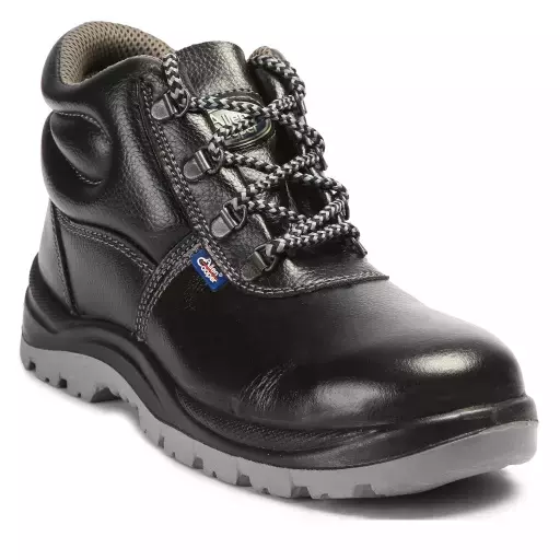 Allen Cooper AC 1008 Antistatic Steel Toe Black & Grey Work Safety Shoes