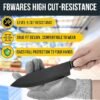 Level-5 Cut Resistant Gloves Coated Safety Gloves for Men & Women Industrial & Gardening Gloves Vegetable Cutting & Kitchen Hand Gloves Protective Work Gloves
