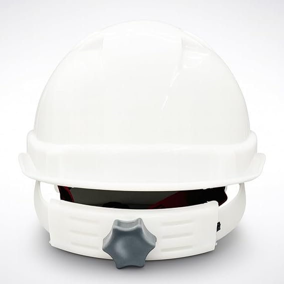 SAFEDOT Safety Helmet for Construction & Industrial Use, Hard Hat with Adjustable Ratchet Fit (1)