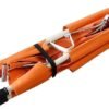 Foldable Two Fold Stretcher Aluminium for Medical Emergency with Patient Holding Strap With Carry Bag Made In India (STRETCHER ORANGE COLOR)
