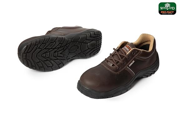 Woodland Men Leather Safety Shoes |
