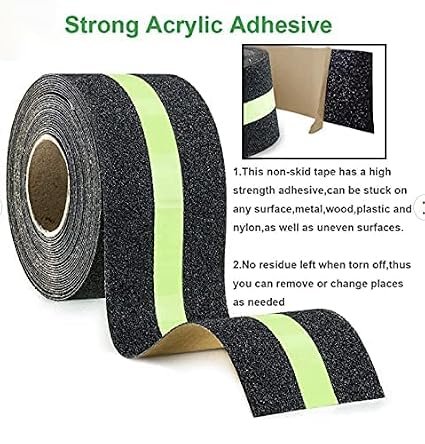 Anti Skid Tape Glow In The Dark (18 Meter), Multicolor |