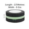 Anti Skid Tape Glow In The Dark (18 Meter), Multicolor |