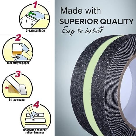 Anti Skid Tape Glow In The Dark (18 Meter), Multicolor |