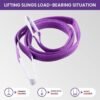 Polyester Webbing Sling (Pack of 1) | Purple Lifting Belt for Material Handling Warehouses Logistics & Crane Lifting (1 Ton 2 Mtr)