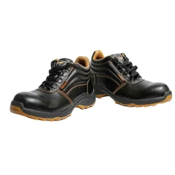 Hillson Workout Synthetic Leather High Ankle Metal Toe Black Work Safety Shoes
