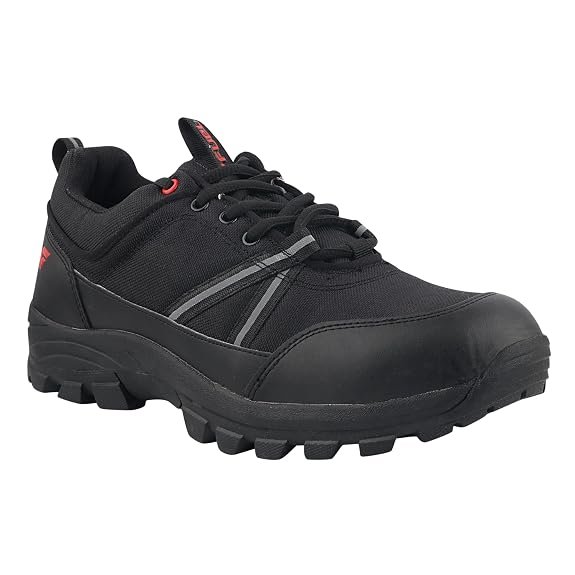 FUEL Wings Safety Shoes for Men with Industrial Steel Toe, Light Weight Construction Shoes, Anti Penetration, Non-Slip Lace Up Comfortable Footwear |
