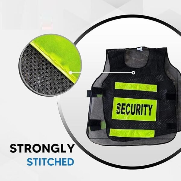 Hi-Ranger Reflective Jacket for Men & Women | Print Security Guard Design | Radium | Multipurpose - Traffic Control, Sports, Construction