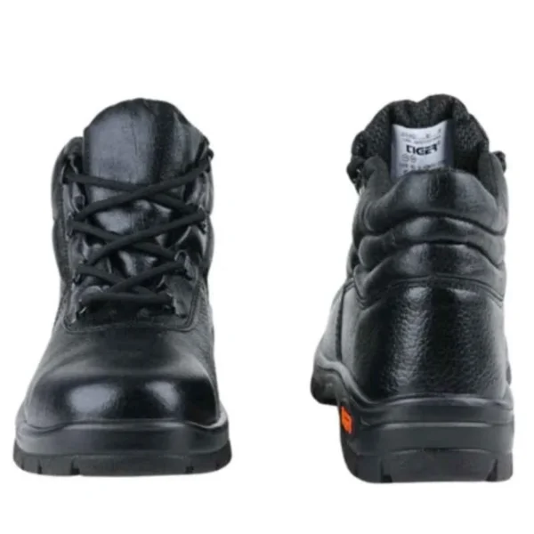 Tiger Leopard S1 BG High Ankle Steel Toe Black Work Safety Shoes |