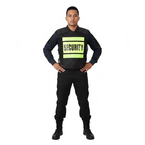 Hi-Ranger Reflective Jacket for Men & Women | Print Security Guard Design | Radium | Multipurpose - Traffic Control, Sports, Construction
