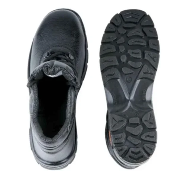 Tiger Leopard S1 BG High Ankle Steel Toe Black Work Safety Shoes |