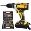 20V Cordless Drill Machine with Impact Lightweight Drill Machines Built-in LED Battery Drill Machine Magnetic Drill (10 mm Chuck Size)