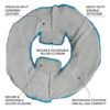 Leather Shoulder Safety Pad for Industrial & Construction Use – Heavy-Duty Protective Shoulder Pad, Load Carrying Comfort Cushion – Pack of 5