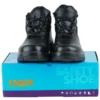Tiger Leopard S1 EN Certified High Ankle Safety Shoes | Steel Toe PU Sole I Anti-Slip Industrial Work Boot