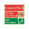SIGN50-M-1-2x Incase of Fire Do Not Use Lift Sign Board