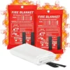 Fire Blanket (2m x 2m) for Home, Kitchen & Car | Emergency Fire Safety Blanket for Cooking & Electrical Fires | Reusable Fire Retardant Fiberglass Sheet for Industry, School, Office & Outdoor Use