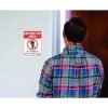 RES-AREA-SB-59(8X6) Restricted Area Authorized Employee Only Sign Board, 200 x 150 mm