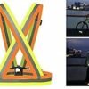 Reflective Vest Cross Belt Orange And Green Pack of 1 Adjustable Straps Ideal for Safety Construction Industrial work Cycling Running Travelling and Outdoor Activities