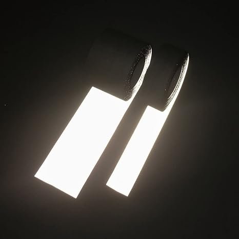 95 Silver Reflective Fabric, Traffic Warning Tape, Reflective Fashion Wear Cloth, Glass Bead Reflective Material (Non Adhesive)