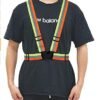 Reflective Vest Cross Belt Orange And Green Pack of 1 Adjustable Straps Ideal for Safety Construction Industrial work Cycling Running Travelling and Outdoor Activities