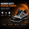 Allen Cooper AC-1156 Men's Steel Toe Leather Safety Shoes Heavy Duty Anti Slip, Oil Resistant Industrial Work Safety Shoe |