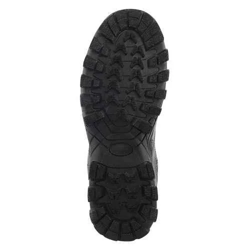 11 Fuel Leon R Grain Leather Steel Toe Black Safety Shoes with Rubber Sole |