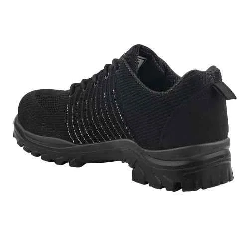 Fuel Aqua Fabric Steel Toe Black Safety Shoes with PU Single Density Sole |