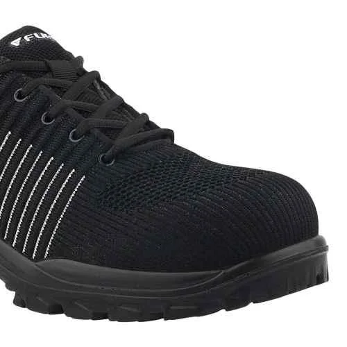 Fuel Aqua Fabric Steel Toe Black Safety Shoes with PU Single Density Sole |